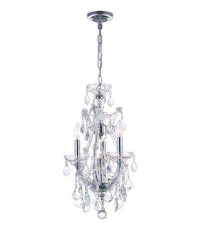 Cwi Lighting Maria Theresa 4 Light Mini Pendant In Chrome