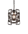 Cwi Lighting Litani 1 Light Mini Pendant In Brown