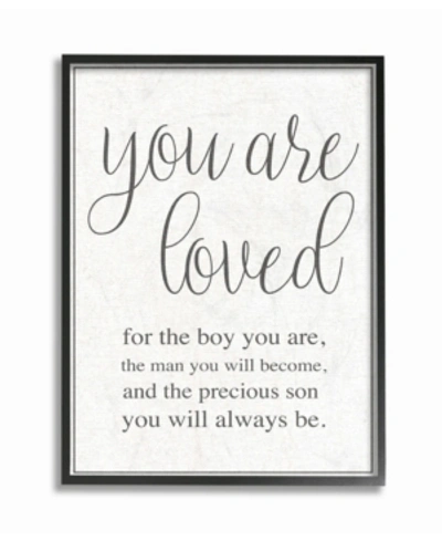 Stupell Industries You Are Loved Framed Giclee Art, 16" X 20" In Multi