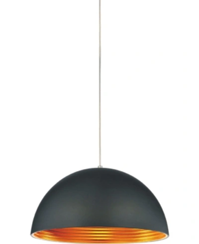 Cwi Lighting Modest 1 Light Chandelier In Black