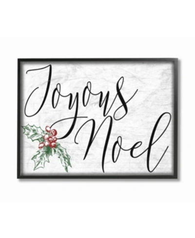Stupell Industries Joyous Noel Christmas Framed Giclee Art, 11" X 14" In Multi