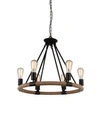 Cwi Lighting Ganges 6 Light Chandelier In Black
