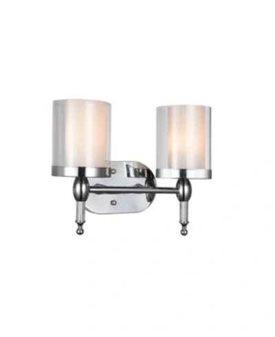 Cwi Lighting Maybelle 2 Light Wall Sconce In Chrome