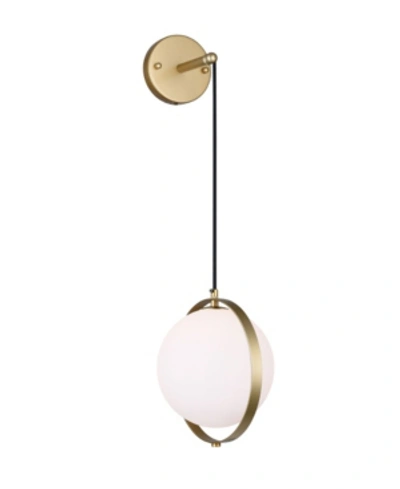 Cwi Lighting Da Vinci 1 Light Wall Light In Gold