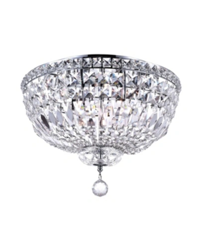 Cwi Lighting Stefania 5 Light Flush Mount In Chrome