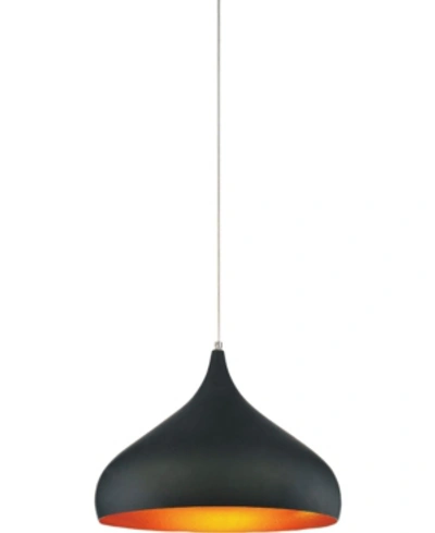 Cwi Lighting Dynamic 1 Light Chandelier In Black