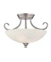 Designer's Fountain Designers Fountain Kendall Semi-flush In Platinum