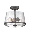 Designer's Fountain Designers Fountain Darby Semi-flush In Gray