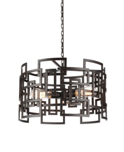 Cwi Lighting Litani 3 Light Chandelier In Brown