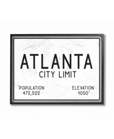 Stupell Industries Atlanta City Limit Framed Giclee Art, 16" X 20" In Multi