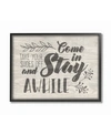 STUPELL INDUSTRIES COME IN STAY AWHILE TAKE YOUR SHOES OFF FRAMED GICLEE ART, 16" X 20"