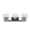 Designer's Fountain Designers Fountain Fusion 3 Light Bath Bar In Bronze