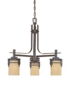 Designer's Fountain Designers Fountain Mission Ridge 3 Light Down Chandelier In Brown