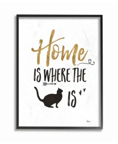 Stupell Industries Cat Lover Typography Framed Giclee Art, 16" X 20" In Multi