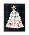 Stupell Industries Dear Santa Christmas Tree Framed Giclee Art, 11" X 14" In Multi