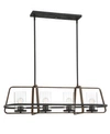 Designer's Fountain Designers Fountain Ryder 4 Light Island Chandelier In Black