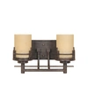 Designer's Fountain Designers Fountain Mission Ridge 2 Light Bath Bar In Brown