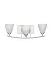 Designer's Fountain Designers Fountain Tackwood 3 Light Bath Bar In Platinum