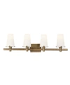 Designer's Fountain Designers Fountain Hyde Park 4 Light Bath Bar In Honey Brow