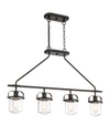 DESIGNER'S FOUNTAIN JAXON 4 LIGHT LINEAR CHANDELIER