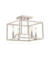 Designer's Fountain Designers Fountain Uptown 4 Light Semi-flush In Platinum