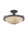 Designer's Fountain Designers Fountain Austin Semi-flush In Brown