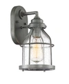 Designer's Fountain Designers Fountain Brensten 1 Light Outdoor Wall Lantern In Gray