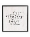 STUPELL INDUSTRIES LEAVE YOUR TROUBLES AND SHOES AT THE DOOR FRAMED GICLEE ART, 12" X 12"