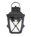 Designer's Fountain Designers Fountain Belmont 1 Light Outdoor Wall Lantern In Black