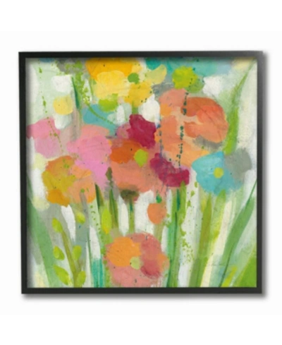Stupell Industries Longstem Bouquet Painterly Flowers Framed Giclee Art, 12" X 12" In Multi