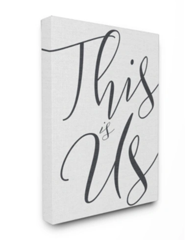 Stupell Industries This Is Us Typography Canvas Wall Art, 16" X 20" In Multi