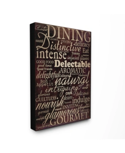 Stupell Industries Home Decor Dining Words Black Kitchen Cavnas Wall Art, 16" X 20" In Multi