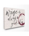 Stupell Industries Wine Is Always A Good Idea Cavnas Wall Art, 16" X 20" In Multi