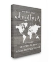 Stupell Industries Take Adventures Map Canvas Wall Art, 16" X 20" In Multi