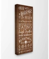 STUPELL INDUSTRIES OUR MARRIAGE RULES CANVAS WALL ART, 10" X 24"