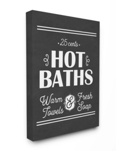 Stupell Industries Hot Baths, Warm Towels, Fresh Soap Canvas Wall Art, 16" X 20" In Multi