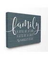Stupell Industries Family Loud Crazy Love Canvas Wall Art, 16" X 20" In Multi