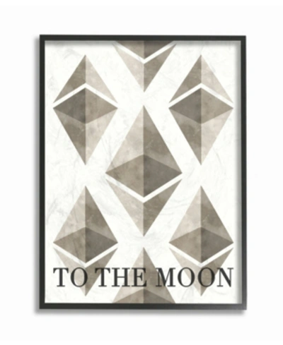 Stupell Industries Ethereum To The Moon Framed Giclee Art, 11" X 14" In Multi