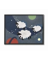 STUPELL INDUSTRIES SHEEP IN SPACE FRAMED GICLEE ART, 11" X 14"