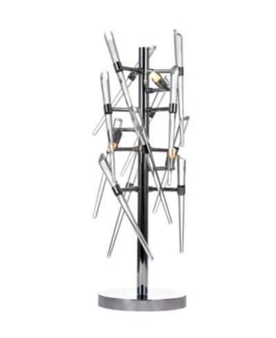 Cwi Lighting Icicle 3 Light Table Lamp In Chrome