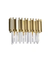 Cwi Lighting Deco 3 Light Vanity Light In Gold