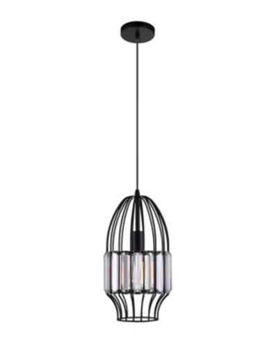 Cwi Lighting Alethia 1 Light Mini Pendant In Black