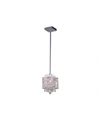 Cwi Lighting Eternity 1 Light Mini Pendant In Chrome