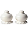 Coton Colors By Laura Johnson Signature White Ruffle Salt And Pepper Shaker Set In White