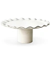 Coton Colors By Laura Johnson Signature White Ruffle Cake Stand In White