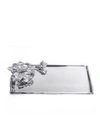 ARTHUR COURT DESIGNS ALUMINUM MAGNOLIA OBLONG TRAY