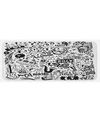 AMBESONNE DOODLE KITCHEN MAT