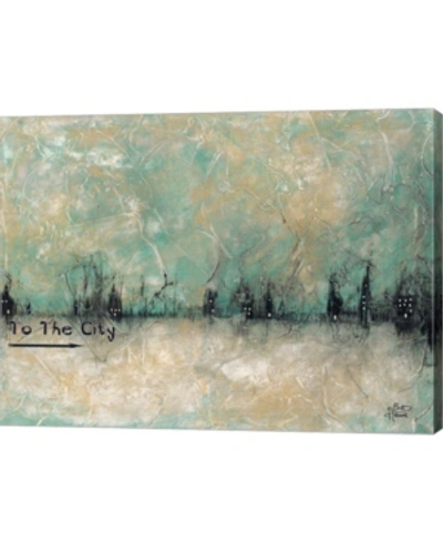 Metaverse To The City By Britt Hallowell Canvas Art, 26.5" X 20" In Multi