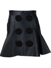 GIVENCHY GIVENCHY LEATHER A-LINE SKIRT - BLACK,16P460465111469216