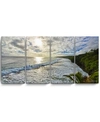 READY2HANGART ISLAND ESCAPE 4 PIECE WRAPPED CANVAS COASTAL WALL ART SET, 24" X 48"